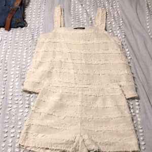 2-Piece Fringe Tank Top and Shorts